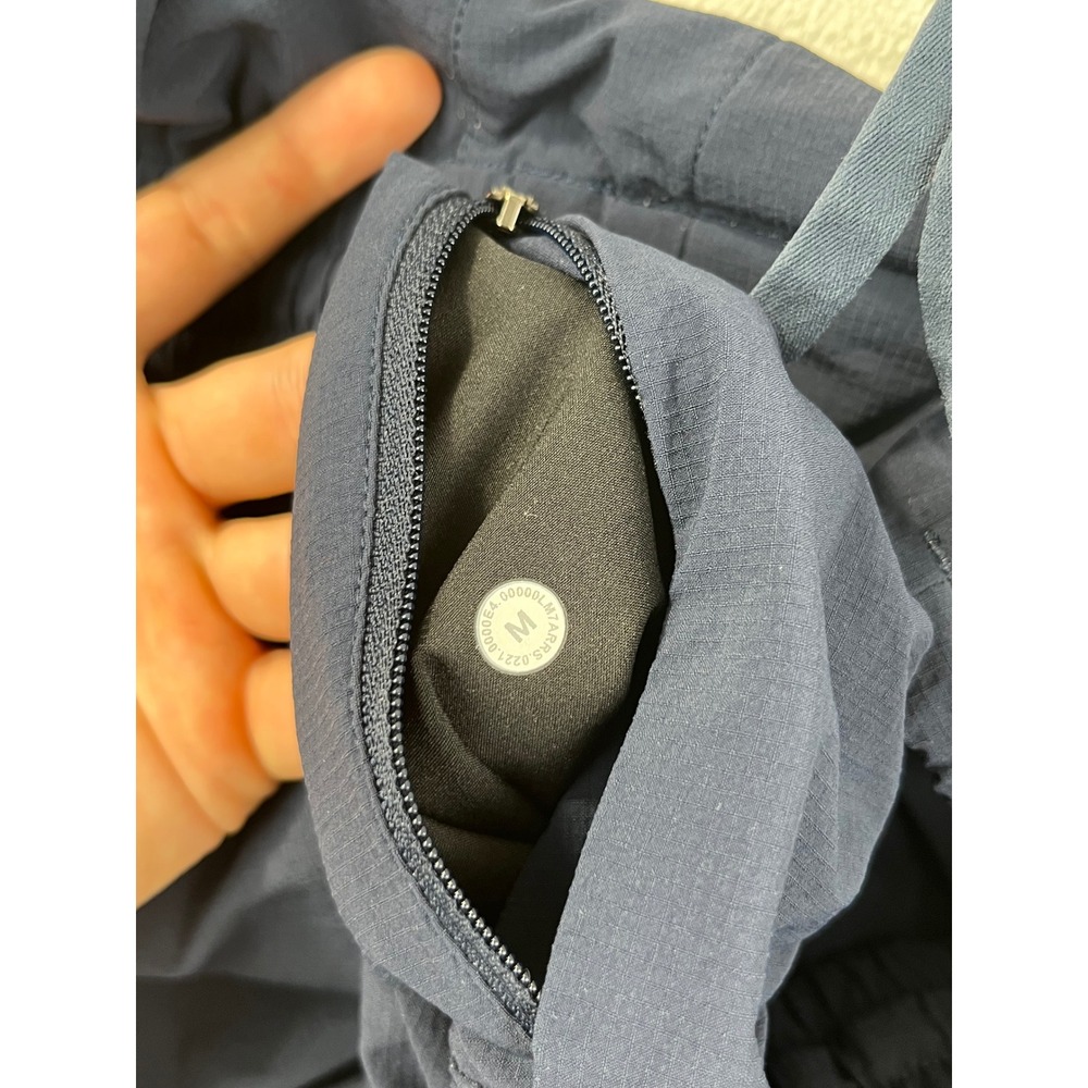 Lululemon Bowline Shorts Mens Size M Navy Blue Excellent Ripstop 5 Inch Inseam - Picture 8 of 8